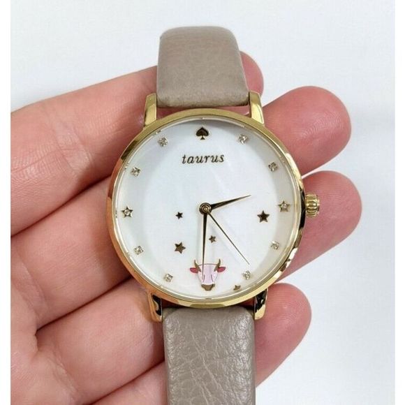 Kate Spade Taurus zodiac sign - Metro Wrist Watch - astrology horoscope symbol main image 4